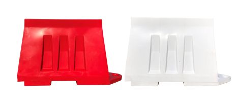 Road barrier U-14 / U-25 80 cm high - white