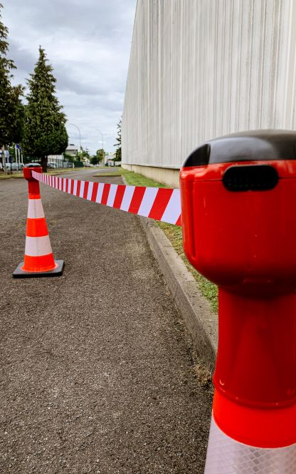 Traffic Cone Topper 12 m red/white