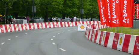 Rental of U-14e road barriers, height 500mm