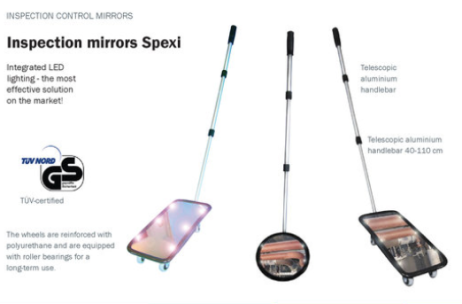 Inspection mirror IS 20 x 40 cm