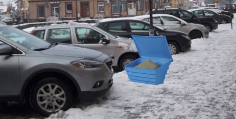 Sand container 150 L (215 kg) yellow