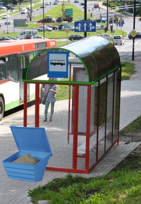 Sand container 150 L (215 kg) green