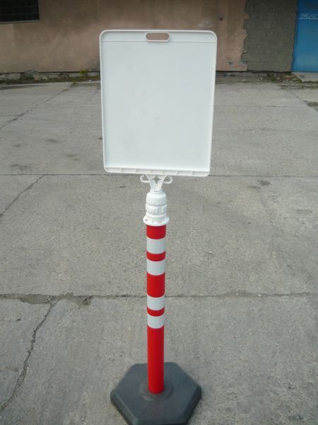 Warning post 100 cm x fi 6 cm - rubber