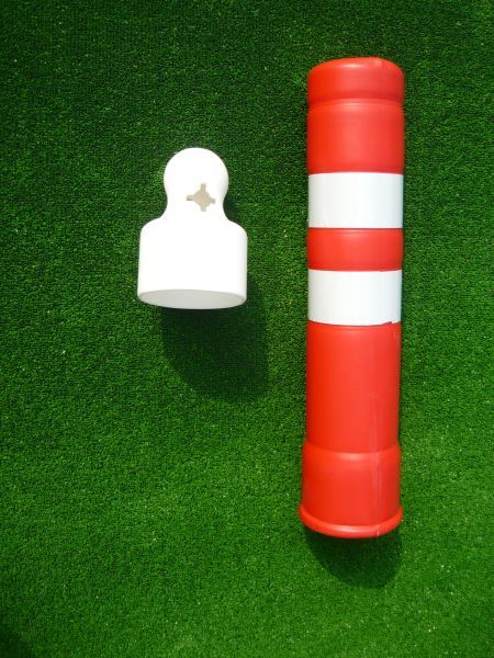 Warning post 65 cm x fi 11 cm - rubber