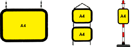 Plate / frame for post - A-4