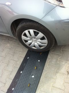 black cable / fire hose protector