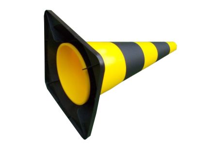 Cone 50 cm PE - yellow / black