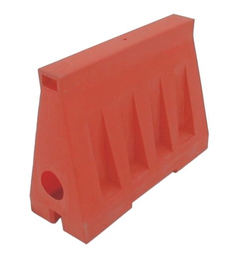 Road barrier U-14 / U-25 80 cm high - red