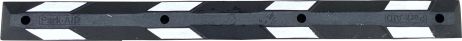 Rubber parking stopper 1800x145x100 PARKatVB white tape