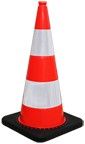 Cone 75 cm PVC / REC - reflective