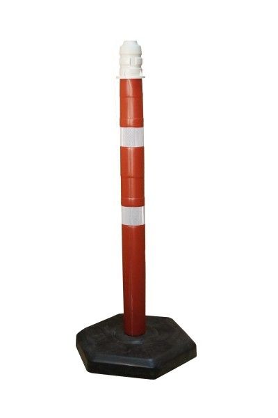 Warning post 100 cm x fi 6 cm - plastic