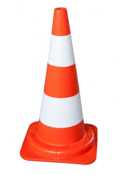 Cone 54 cm PVC - reflective