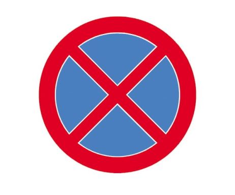 Sign B-36 600 mm I generation reflective + handles set.