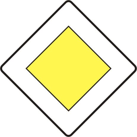 Sign D-1 600x600 mm I generation reflex + handles in a set.