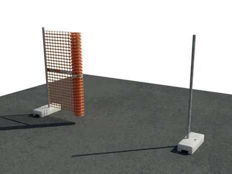 Orange HDPE Construction Mesh 180 cm x 50 m