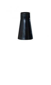 Cone overlay for attaching a warning plate