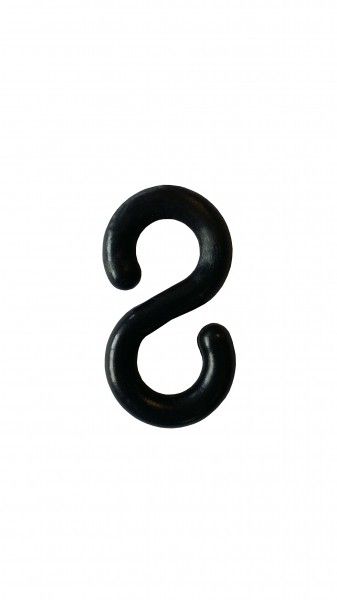 "S" chain coupler - black