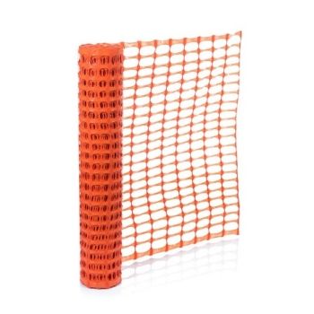 Orange HDPE Construction Mesh 150 cm x 50 m