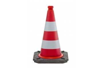 Cone 50 cm PE / PVC / REC - BASt certificate - reflective