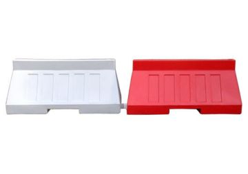 Road barrier U-14 / U-25 50 cm high - red