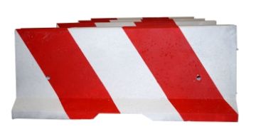 Concrete barrier B35/45, 810 mm, yellow-black 