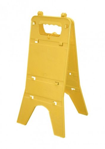 Warning stand, "caution: slippery floor"