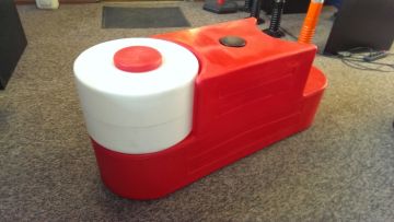 Karting Barrier End Piece - White