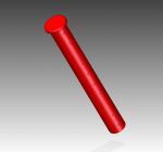 Cartridge barrier connector 50cm (red)