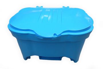 Container for salt or sand 250 L blue
