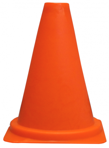 Traffic cone 300 mm PVC - no stripes