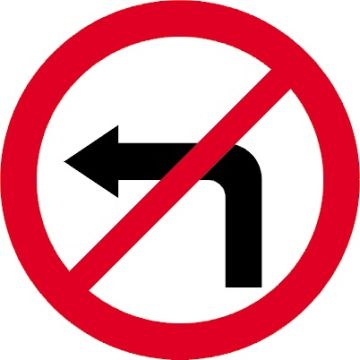 Sign B-21 600 mm + handles set.