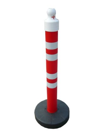 Warning post 120 cm x fi 11 cm - plastic