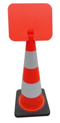 Sign for the bollard - CLIP orange