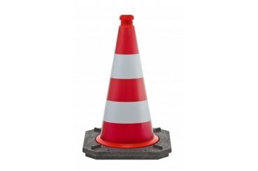 Cone 50 cm PE / PVC / REC - BASt certificate - reflective