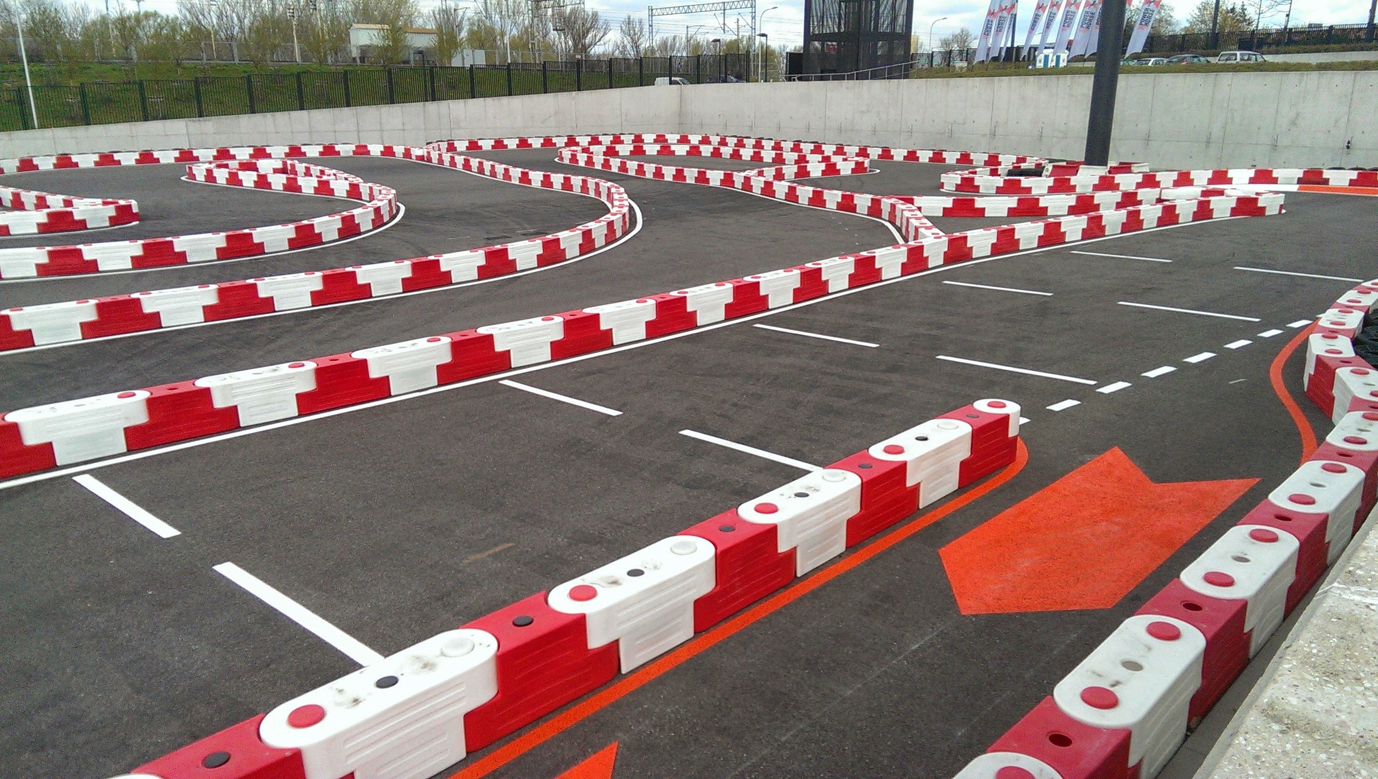 Karting barrier 21kg (red)