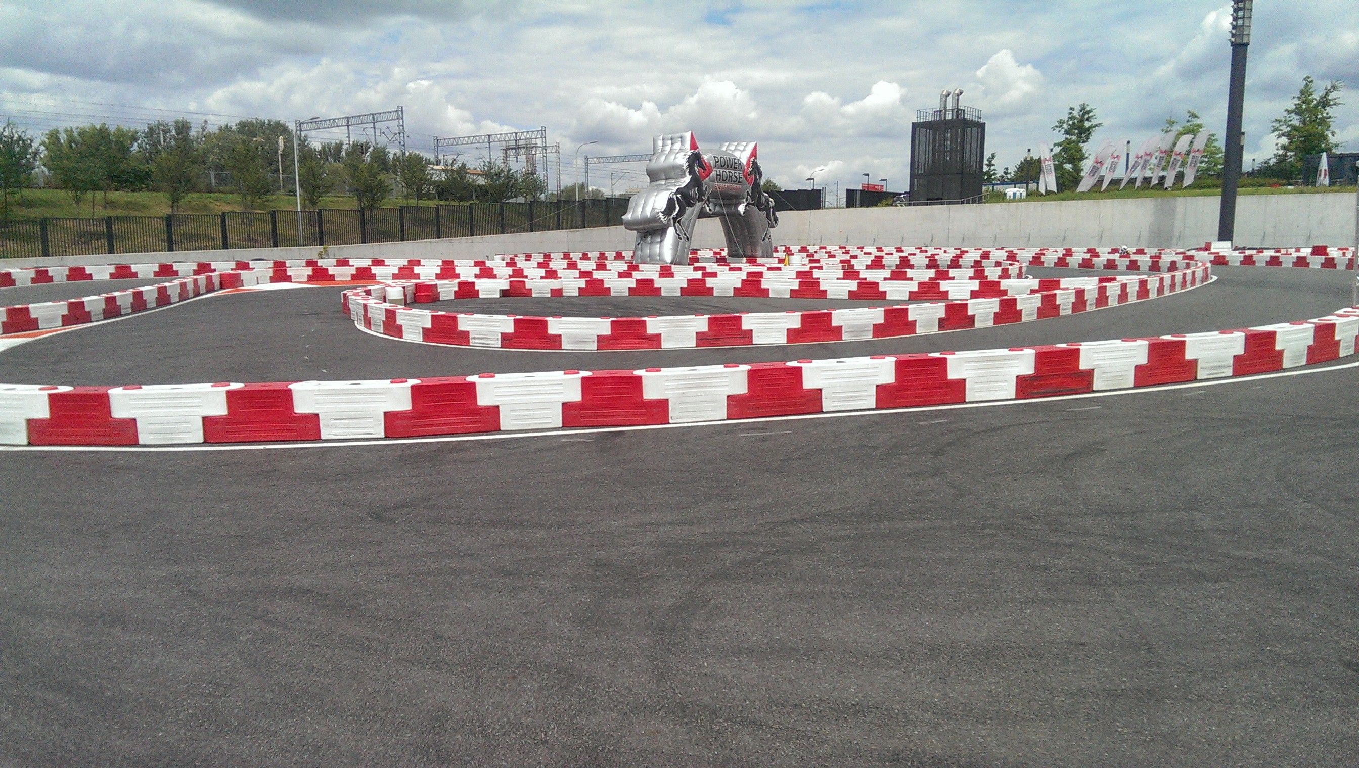 Karting barrier 21kg (red)