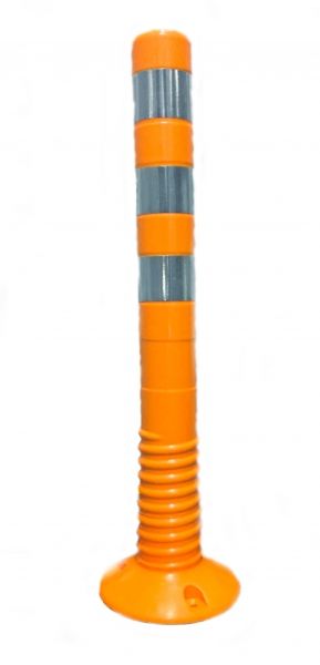 Flexible post 750 mm - mandarin white tape