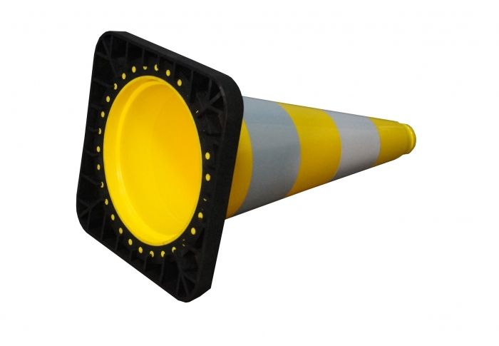 Cone 50 cm PVC / REC colored - reflective
