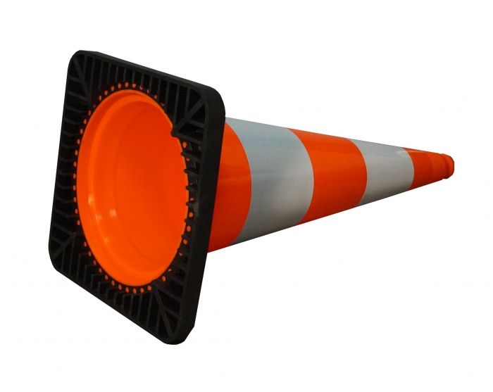 Cone 75 cm PVC / REC - reflective