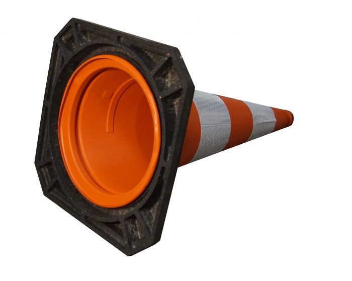 Cone 75 cm PE / REC - reflective