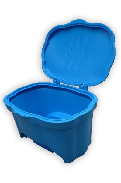 Container for salt or sand 150 L blue