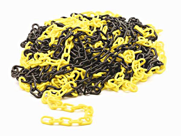 6mm chain - yellow / black