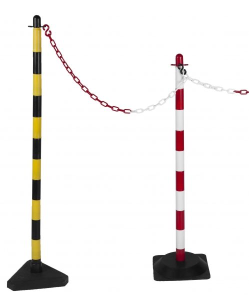 8mm chain - yellow / black - 25 meters on a spool