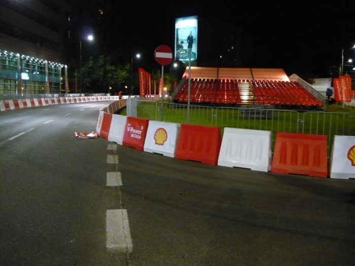 Rental of U-14e road barriers, height 500mm