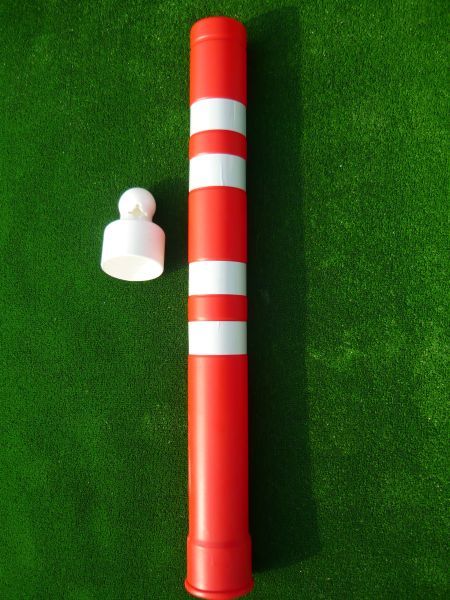 Warning post 120 cm x fi 11 cm - plastic