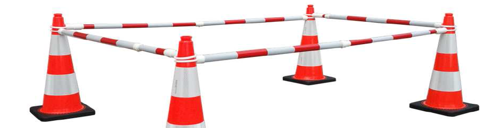 Telescopic dam - white / red