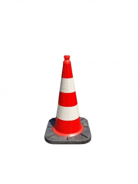 Cone 75 cm PE / PVC / REC - BASt certificate - reflective