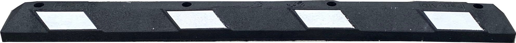 Rubber parking stopper 1800x145x100 PARKatVB white tape