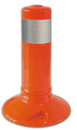 Flexible post 300 mm - orange white tape