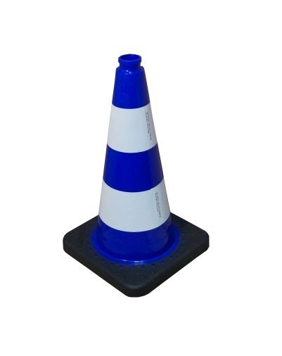Cone 75 cm PVC/REC blue - reflective foil